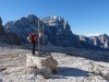 Leonie rings the bell (Brenta Dolomites)