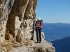 Leonie walking (Brenta Dolomites)