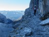 Leonie walking back down (Brenta Dolomites)