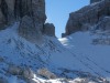 View towards the start of the via ferrata (Brenta Dolomites)