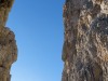 View up between the spires (Brenta Dolomites)