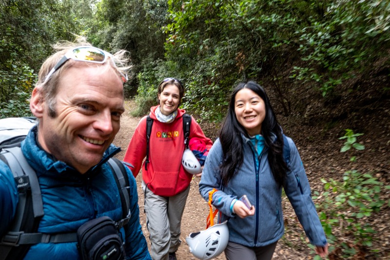 Setting off (Via Ferrata Canal de las Damas Nov 2025)