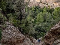 Looking back down (Via Ferrata Canal de las Damas Nov 2025)