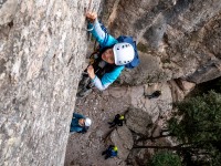 Mei climbing (Via Ferrata Canal de las Damas Nov 2025)