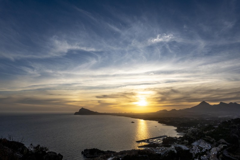 Looking South at sunset (Xmas Holidays Dec 2022)