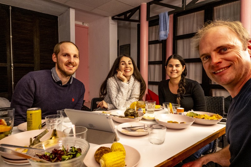 New Year's Eve celebration with Anaïs, Ariadna, and Johannes (Xmas Holidays Dec 2022)