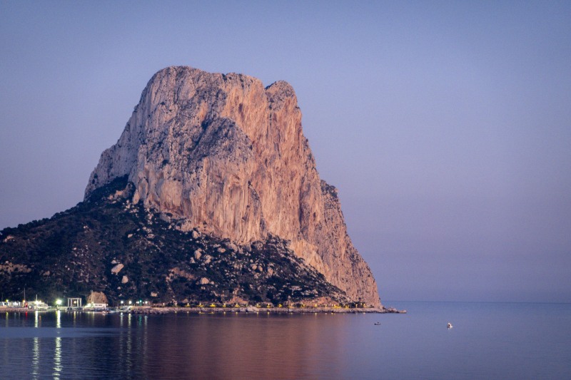 View towards Penyal d'Ifac Natural Park (Xmas Holidays Dec 2022)
