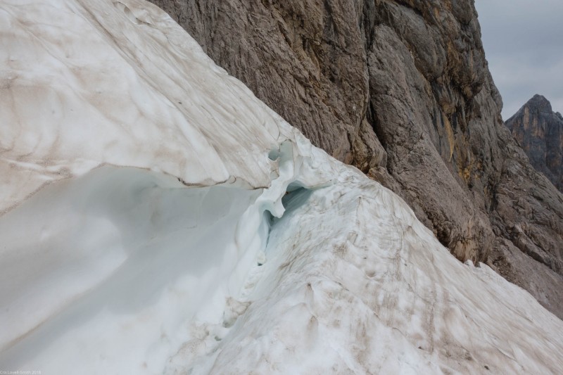 At the edge of the glacier (Zugspitze July 2018)