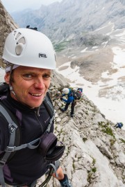 Cris climbing (Zugspitze July 2018)