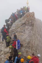 The crowded summit (Zugspitze July 2018)