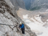 Johannes climbing up (Zugspitze July 2018)