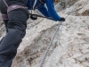 Johannes starts the second klettersteig (Zugspitze July 2018)