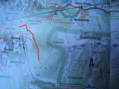 Schattenberg map where I think I went (Oberstdorf, Germany) resize