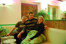 Cris, Martin, and Katharina (Eating out, Oberstdorf) resize