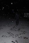 Kate writes her name in snow (Oberstdorf, Germany) resize