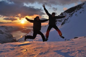 Windy skiing