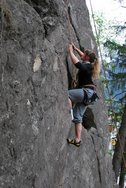 Birgit climbing (Oetz, Austria) resize