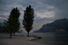By the lake in the evening (Lago di Garda, Italy) resize
