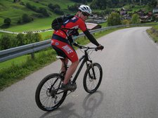 Cris on his new bike (Allgaeu, Germany) resize