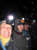Ski touring in the dark (Allgaeu, Germany) resize