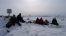 Cris, Tim, Emily, Ally, Hallvard on the summit (Daltinden, Norway) resize