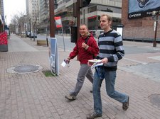 Sebastian and Jakob heading to the conference (Montreal, Canada) resize