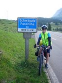 Gina at the Schwägalp pass (Cycle Touring, Switzerland) resize