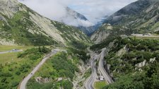 Switchbacks on Grimselpass (Switzerland) resize