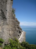 Climbing at the sea cliffs (Ligar Bay) resize