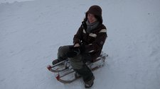 Leonie on a sled (Oberstdorf) resize