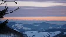 Sunset on alps 2 (Schauinsland spur, Freiburg) resize