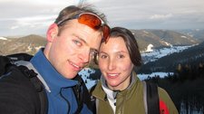 Cris and Leonie (Ski tour Spiesshorn, Germany) resize