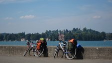 Bikes at the Bodensee (Cycle touring Bodensee) resize