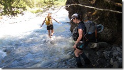 An early river crossing 2 (Tramping Sudden Valley)