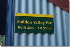 Sudden Valley Biv (Tramping Sudden Valley)