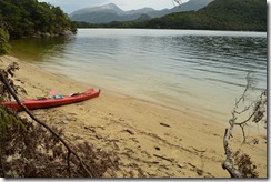 View from campsite 2 (Seakayaking Manapouri)