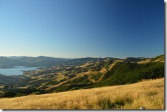 View from the end of Long Bays Road (Camping Banks Peninsula)