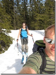 Leonie and Cris on tour (Ski tour Burstkopf, Feuerstätterkopf, Austria)