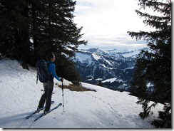 View across the mountains (Ski tour Burstkopf, Feuerstätterkopf, Austria)