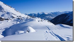 Nice snowy view (Ski touring Lindauer Hütte)