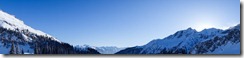 Panorama in the mountains 2 (Ski touring Lindauer Hütte)