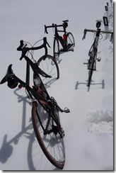Difficult conditions for riding (Cycling Dolomites)