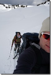 Going up some more (Ski tour Gerenfalben Feb 2014)