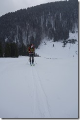 Leonie heading off to see the wizard (Ski tour Gerenfalben Feb 2014)