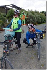 At the Whistling Frog (Cycle touring Catlins Jan 2014)