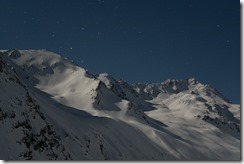 Night time 2 (Ski touring Potsdamer Hütte)