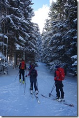 On skis (Ski touring Feldberg)