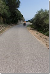 Leonie on the road (Corsica)