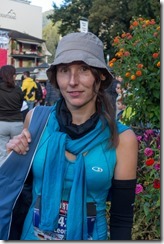 Leonie before the race (Jungfrau Marathon 2014)