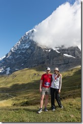 Posing after the race (Jungfrau Marathon 2014)